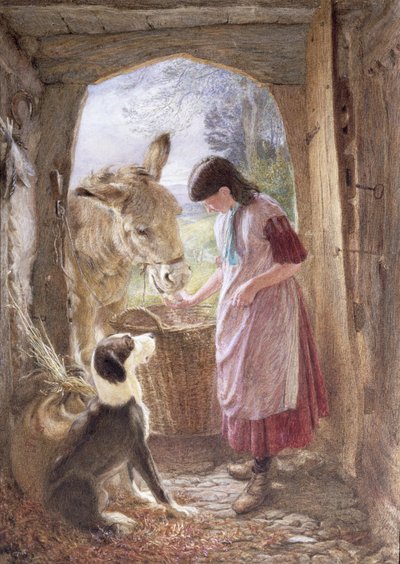 Fütterung von Dimple von Frederic James Shields